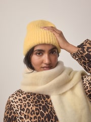 Buttermilk Yellow Knitted Beanie Hat - Image 3 of 9