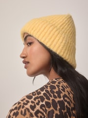Buttermilk Yellow Knitted Beanie Hat - Image 4 of 9