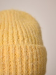 Buttermilk Yellow Knitted Beanie Hat - Image 6 of 9