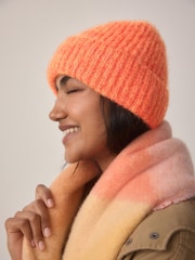 Coral Knitted Beanie Hat - Image 3 of 4