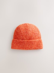 Coral Knitted Beanie Hat - Image 5 of 7