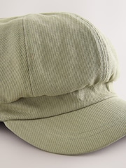 Sage Green Baker Boy 100% Cotton Hat - Image 7 of 8