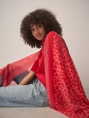 Heart Plisse Lightweight Scarf - Image 3 of 9