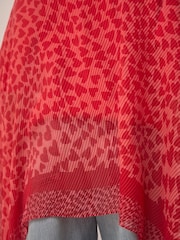 Heart Plisse Lightweight Scarf - Image 6 of 9