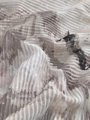 Black & White Marble Plisse Lightweight Scarf - Image 5 of 6