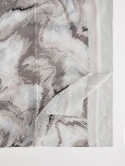 Black & White Marble Plisse Lightweight Scarf - Image 6 of 6