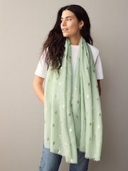 Sage Green Foil Foil Lightweight Scarf - Image 2 of 8