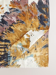 Rust Tie Dye Burst Lightweight Scarf - Image 7 of 7