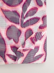 Purple Abstract Floral Lightweight Scarf - Image 5 of 6
