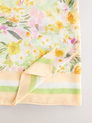 Yellow Spring Floral Print Lightweight Scarf - Image 5 of 5