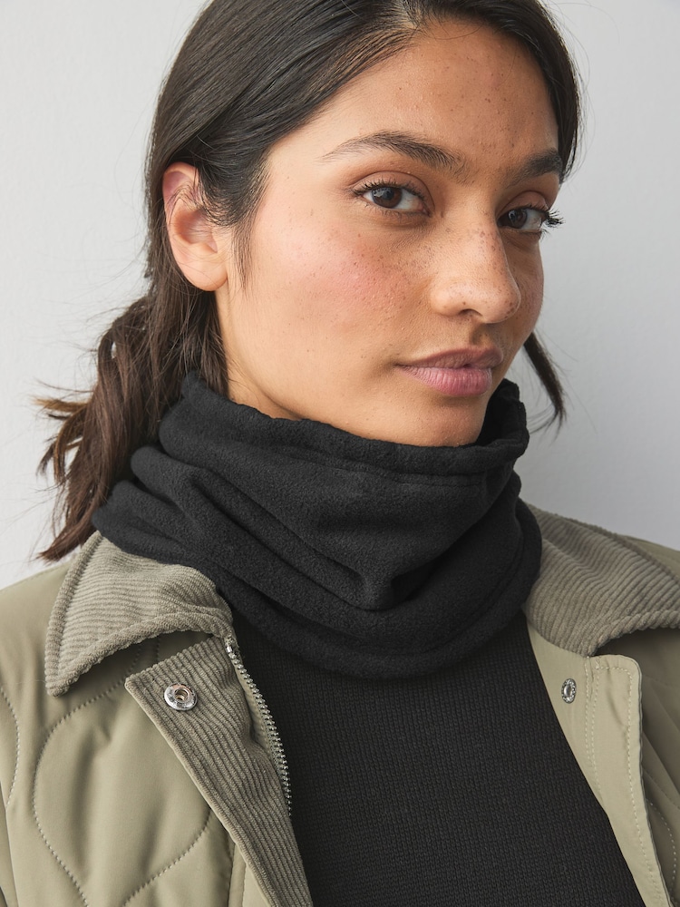 Black Fleece Snood Scarf - Image 1 of 7