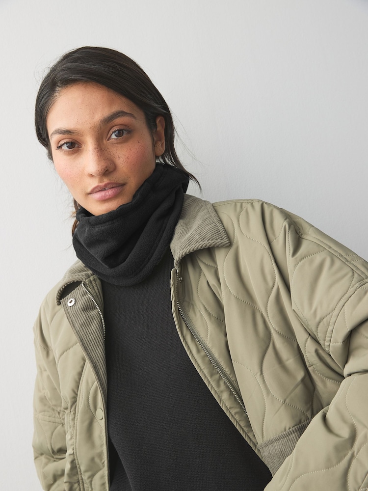 Black Fleece Snood Scarf - Image 2 of 7