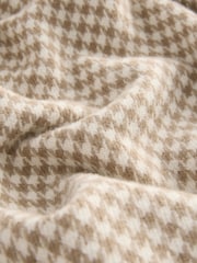 Camel Houndstooth Midweight Scarf - Image 2 of 3