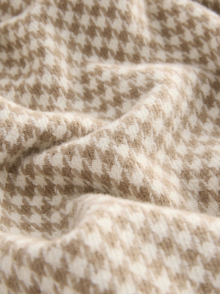 Camel Houndstooth Midweight Scarf - Image 2 of 3