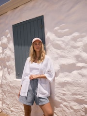 White 100% Linen Jacket - Image 2 of 10