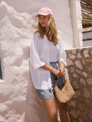 White 100% Linen Jacket - Image 4 of 10