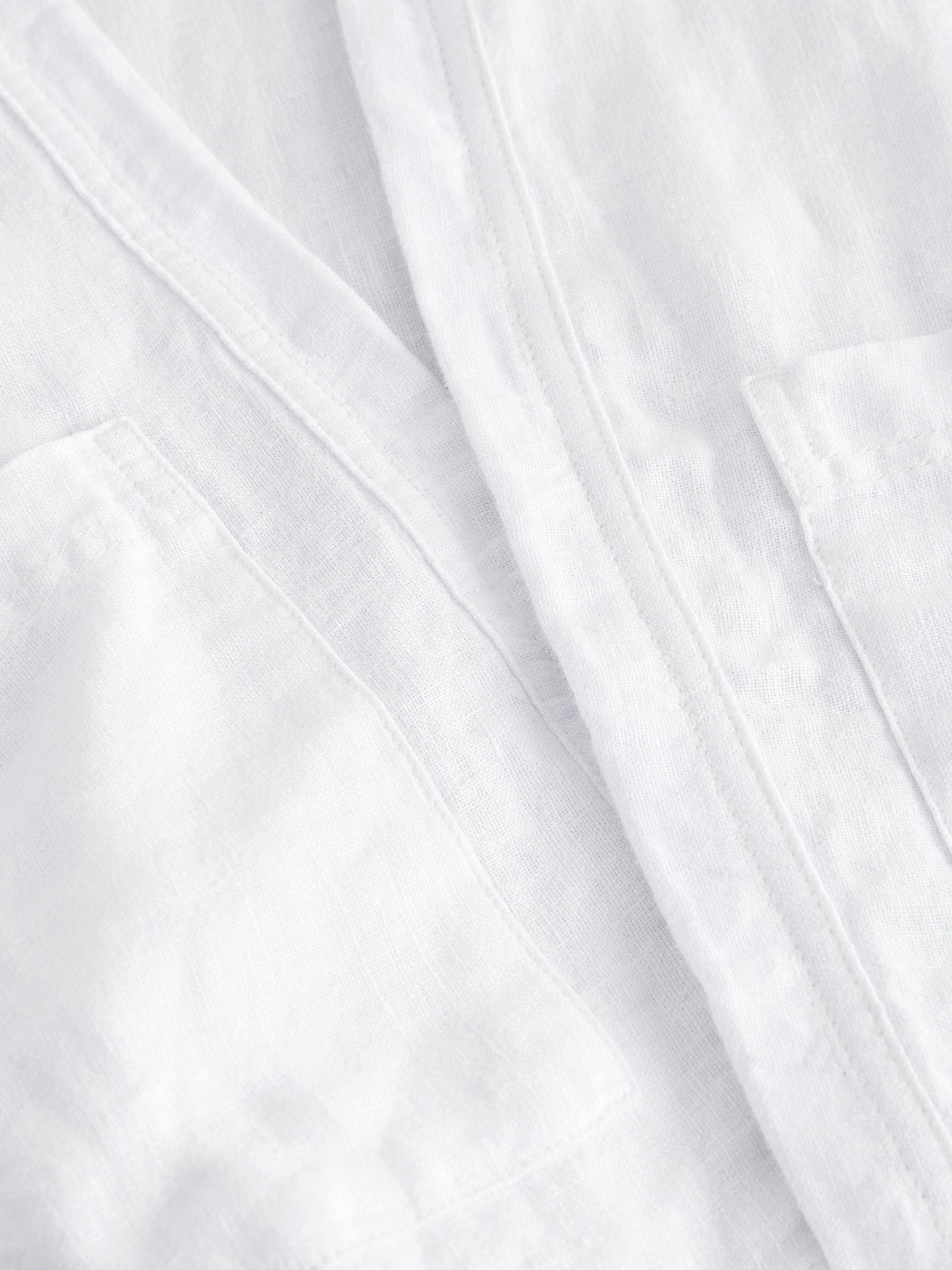 Buy White 100% Linen Jacket from Next Romania
