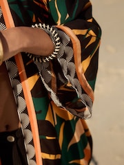 Multi Bright Palm Longline Kimono Cover-Up - Image 5 of 8