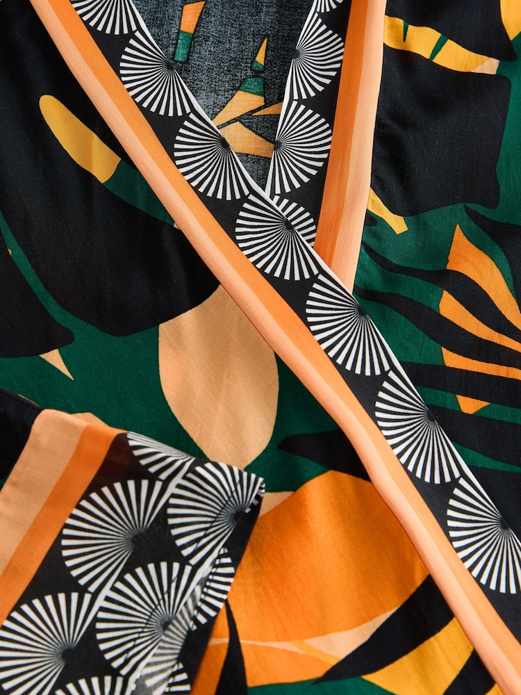 Multi Bright Palm Longline Kimono Cover-Up - Image 8 of 8