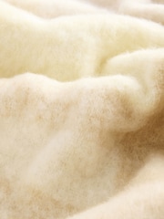 Yellow Check Heavyweight Blanket Scarf Containing Wool - Image 7 of 8