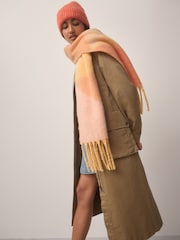 Coral Pink Geo Heavyweight Blanket Scarf - Image 2 of 8