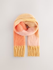 Coral Pink Geo Heavyweight Blanket Scarf - Image 6 of 8