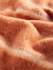 self. Rust/Ecru Stripe Heavyweight Blanket Scarf - Image 7 of 8