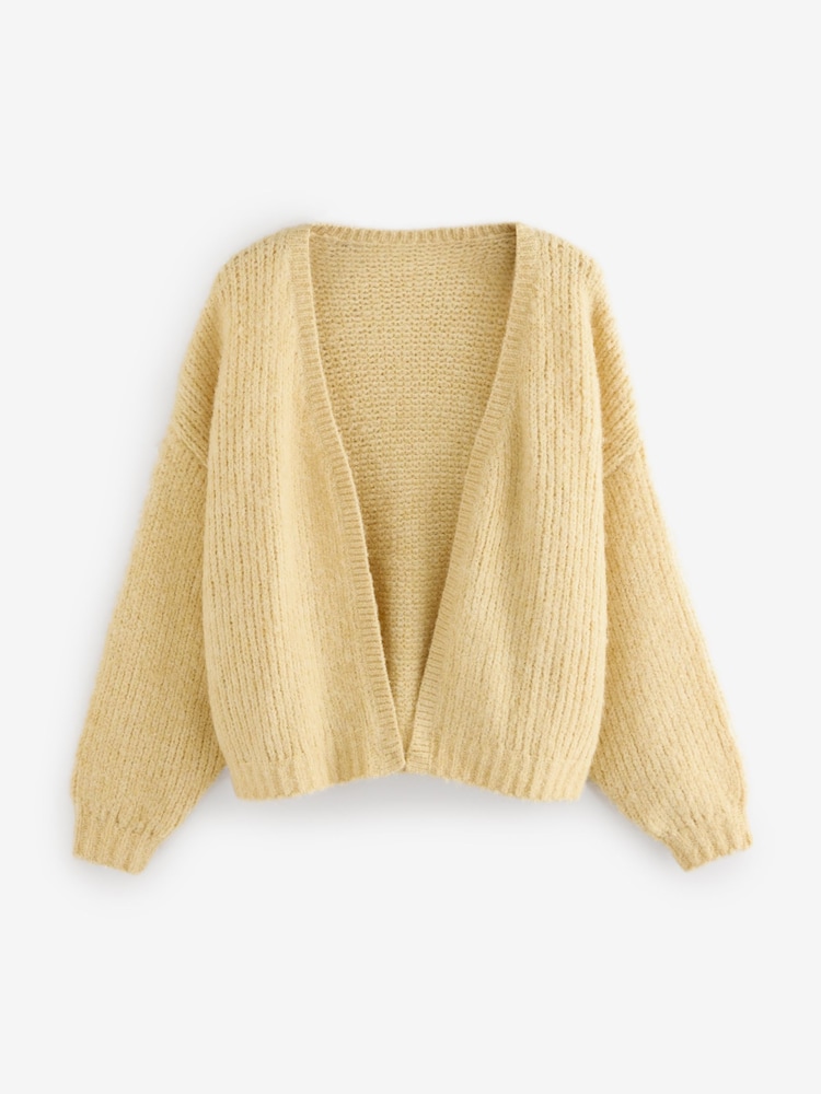 Yellow Chunky Knit Cardigan - Image 8 of 9