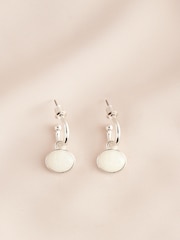 Chapado en plata/chapado en oro - Pendientes con piedra semipreciosa - Imagen 8 de 10