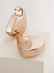 Gold Tone Chunky Statement Earrings - Image 5 of 6