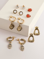 Gold Tone Boho Earrings 6 Pack - Image 1 of 4