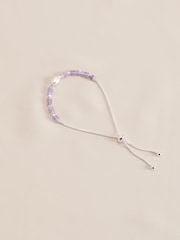 Gold/Silver Semi Precious Stone Pully Bracelet - Image 2 of 8