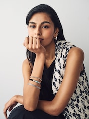 Silver Tone Boho Bangle Pack - Image 4 of 5