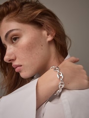 Silver Tone Coffee Bean Bracelet - Image 3 of 7