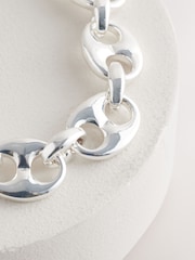 Silver Tone Coffee Bean Bracelet - Image 6 of 7