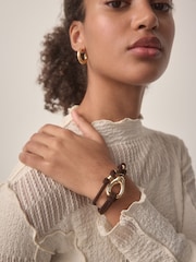 Brown Corded Bracelets 2 Pack - Image 2 of 8