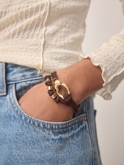 Brown Corded Bracelets 2 Pack - Image 5 of 8