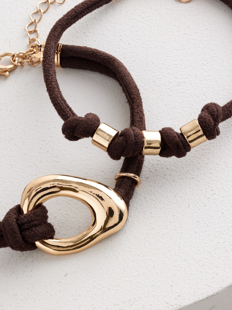Brown Corded Bracelets 2 Pack - Image 8 of 8
