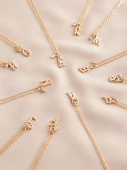 Gold Tone Initial Necklace - Image 1 of 2