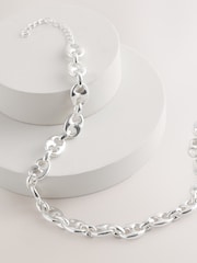 Silver Tone Coffee Bean Necklace - Image 6 of 8