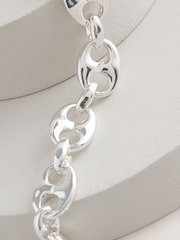 Silver Tone Coffee Bean Necklace - Image 8 of 8