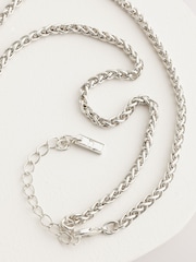 Silver Tone Long Tassel Necklace - Image 6 of 6