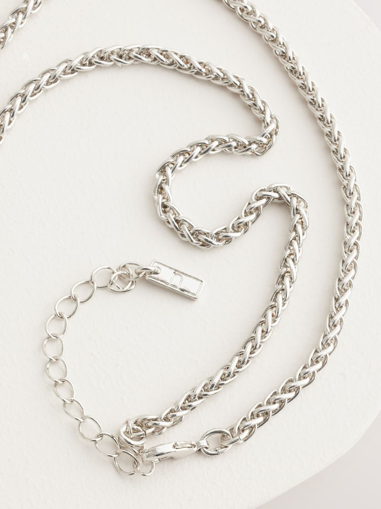 Tono plateado - Collar largo con borla - Imagen 6 de 6 Tono plateado - Collar largo con borla - Imagen 6 de 6