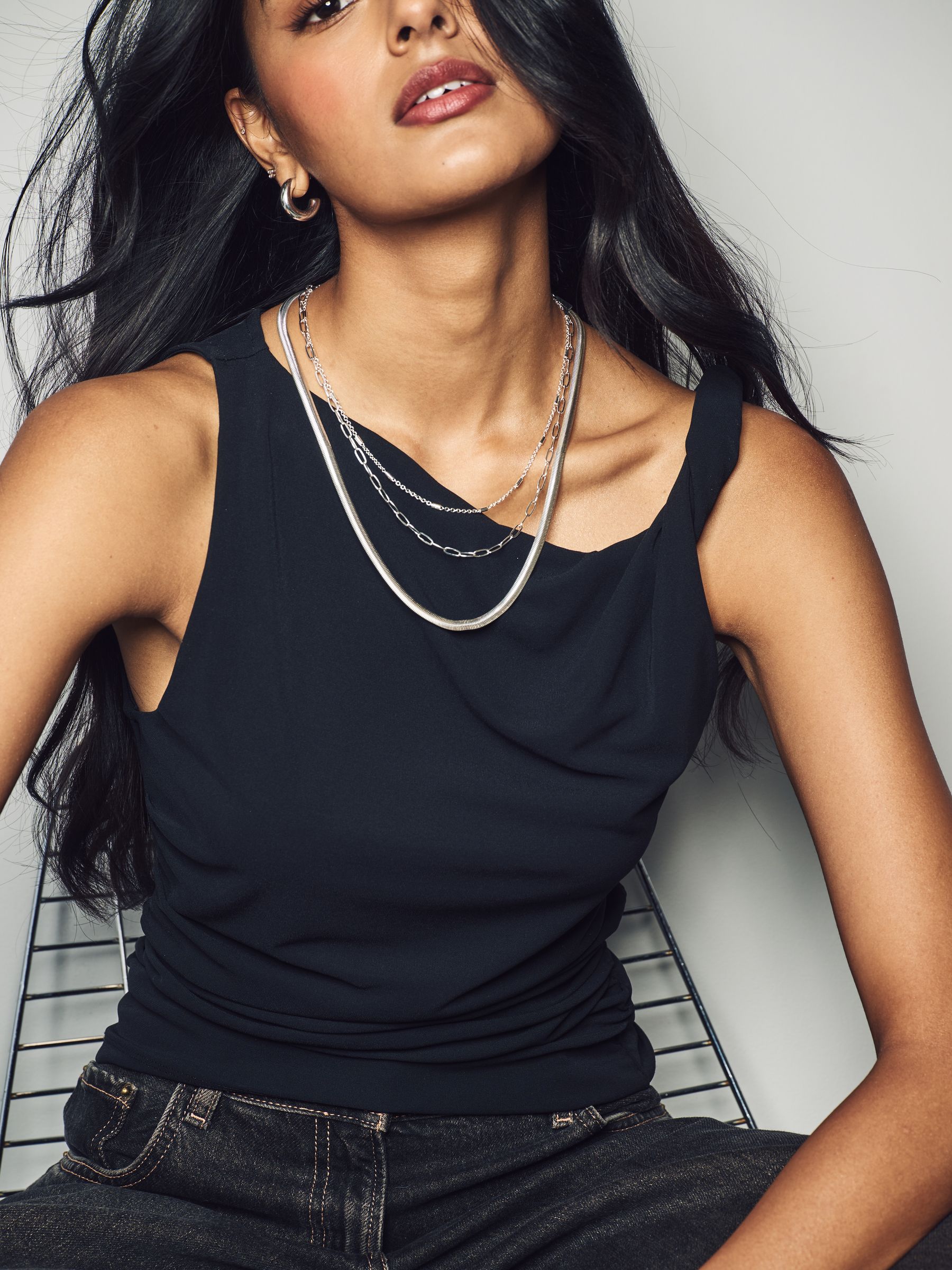 PRY Antique Silver Chain Necklace シュウト PRY 3way Silver Mix