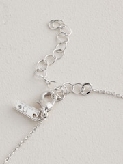 Silver Tone Heart Necklace - Image 2 of 4