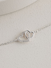 Silver Tone Heart Necklace - Image 3 of 4