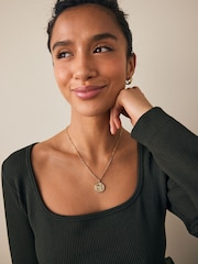 Gold Tone Stainless Steel Zodiac Necklace - Image 1 of 14