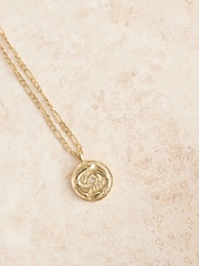 Gold Tone Stainless Steel Zodiac Necklace - Image 10 of 14