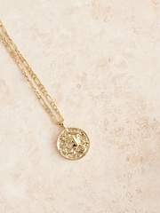 Gold Tone Stainless Steel Zodiac Necklace - Image 12 of 14