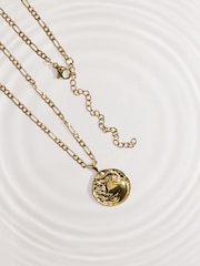 Gold Tone Waterproof Stainless Steel Zodiac Necklace - Image 17 of 20